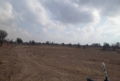 زمین کشاورزی 2500 متر نرسیده به تپه محرم شاه تاکستان