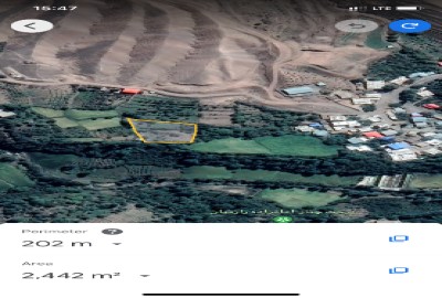 زمین باغ با حق آبه دائم قزوین الموت غربی رازمیان ۲۳۰۰ متر