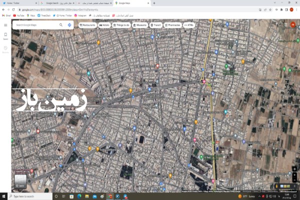 زمین در مرکز شهر ساوه 220 متر محدوده اداره آب-1