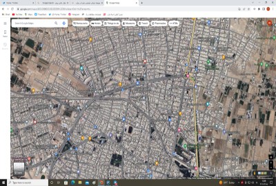 زمین در مرکز شهر ساوه 220 متر محدوده اداره آب