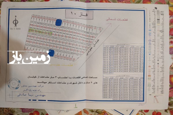 فروش زمین در البرز ۱۰۲۷ متر نظرآباد نجم اباد مزرعه تیلان-1