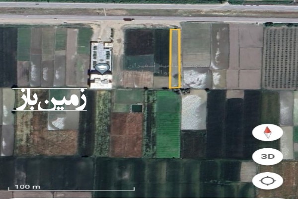 زمین کشاورزی کیلومتر یک جاده ازاد شهر به نوده خاندوز 1350 متر-1