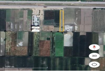 زمین کشاورزی کیلومتر یک جاده ازاد شهر به نوده خاندوز 1350 متر