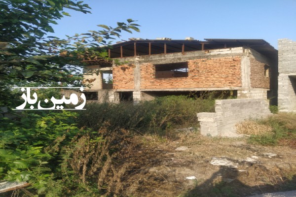 فروش زمین مسکونی با نیمه ساخت ۲۲۵ متر در آمل روستای پاشاکلا-1