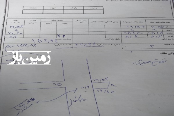 فروش زمین تجاری مسکونی نبش بلوار کرمان ۱۵۴ متر-2