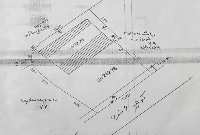 فروش زمین مسکونی همراه کلنگی گیلان ۲۴۲ متر رودبار توتکابن خیابان انقلاب