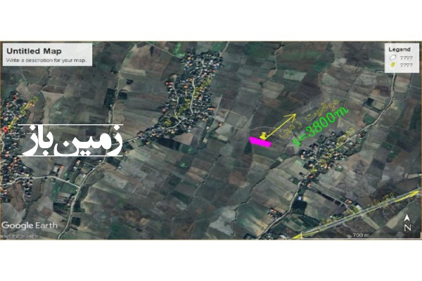 فروش زمین کشاورزی شمال ۳۸۰۰ متر بین اتوبان آمل بابل روستای شریعت کلا-1