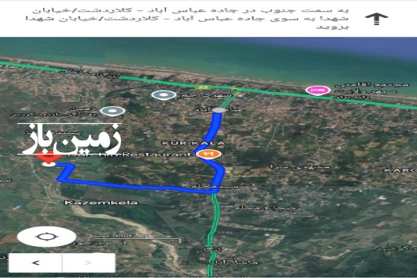 فروش زمین شمال ۳۰۰۰ متر عباس‌ آباد بورایش-1