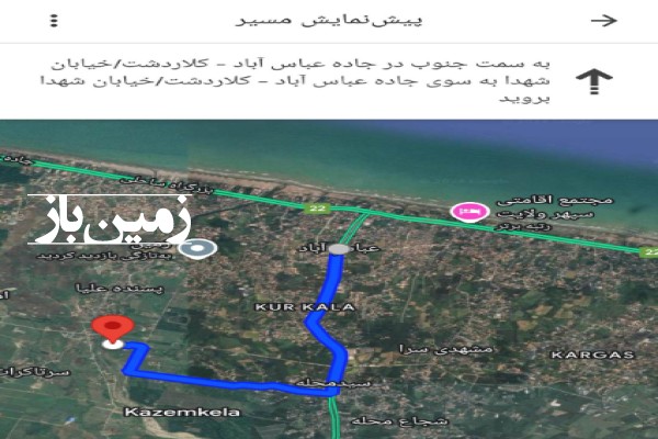 فروش زمین شمال ۳۰۰۰ متر عباس‌ آباد بورایش-4