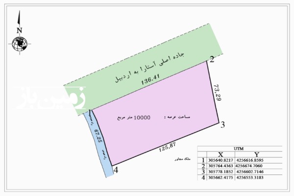 فروش زمین تفریحی توریستی گیلان ۱۰۰۰۰ متر اطراف آستارا-4