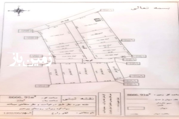 فروش زمین مسکونی شمال ۹۰۰ متر زیرآب روستای پیر نعیم-4