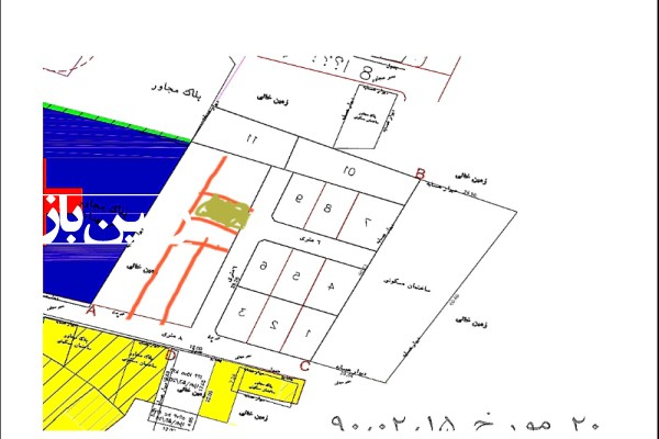 فروش زمین مسکونی قزوین ۱۱۹ متر محمدیه زیباشهر باورس-1
