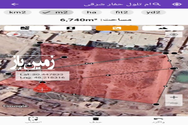 فروش زمین مسکونی خوزستان ۳۰۰ متر خرمشهر حفار غربی-1