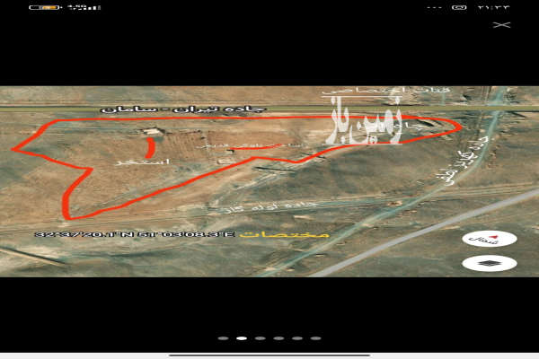 فروش زمین کشاورزی اصفهان ۷۶۵۰۰ متر تیران-2