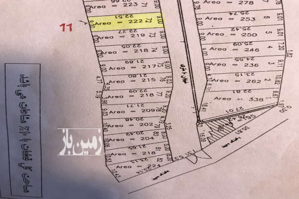 زمین باغی ۲۲۲ متر بریکلا جاده درکاپی چسبیده به جنگل-3