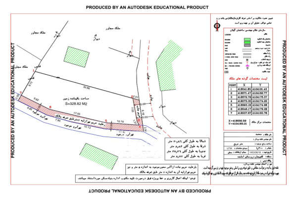 فروش زمین مسکونی گیلان ۳۲۸ متر رودبنه روستای امامده-4