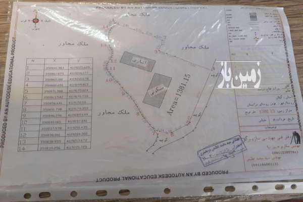 فروش زمین مسکونی گیلان ۱۳۸۰ متر فومن سرابستان-3