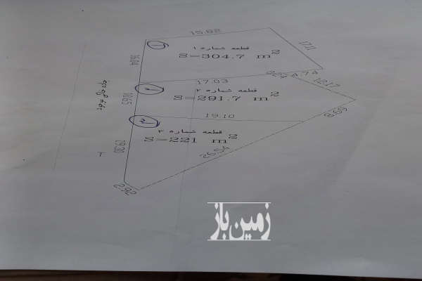 فروش زمین کشاورزی گیلان ۳۰۴ متر لاهیجان ناصرکیاده روستای دهبنه-2