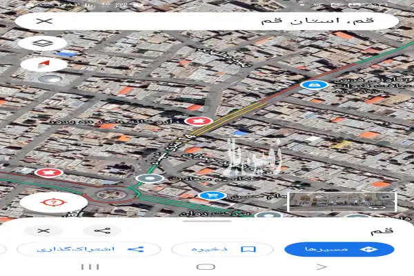 فروش زمین مسکونی قم ۳۴۷ متر قنوات - تصویر 2
