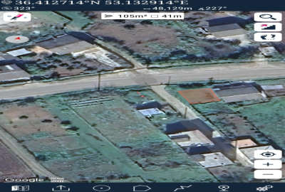 فروش زمین تفریحی توریستی شمال ۱۴۰ متر ساری روستای امره