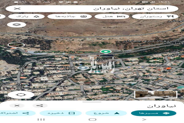 فروش زمین تفریحی توریستی تهران ۱۰۰۰ متر نیاوران-1
