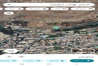 زمین در یاسر نیاوران تهران ۱۰۰۰ متر