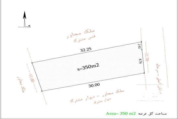 فروش زمین باغ مرکزی ۳۵۰ متر اراک مرزیجران چاپطلا-4