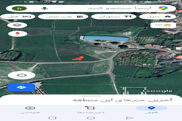 فروش زمین کشاورزی شمال ۲۱۰۰ متر آمل بلوار لایت روستای تجنک-2