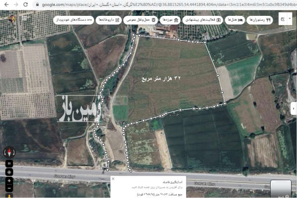فروش زمین کشاورزی گلستان ۳۲۰۰۰ متر گرگان-2