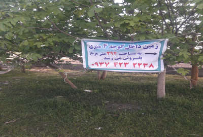 فروش زمین کشاورزی شمال ۲۹۴ متر جویبار قبل روستای آستانه سر