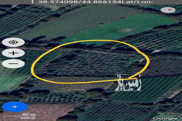 فروش باغ آذربایجان غربی با ۴۶۵۰ متر زمین خوی روستای زاویه حسن خان-2