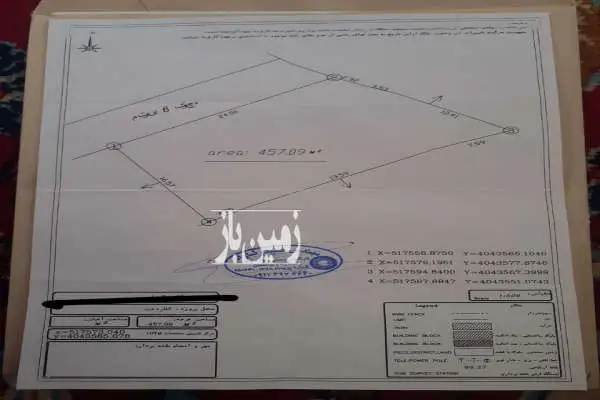 فروش زمین مسکونی شمال ۴۵۸ متر کلاردشت روستای لشسر - تصویر 2