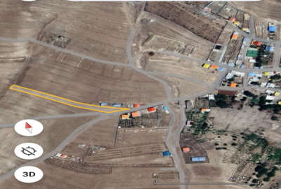 فروش زمین قزوین ۳۰۰۰ متر کوهین روستای حسام آباد