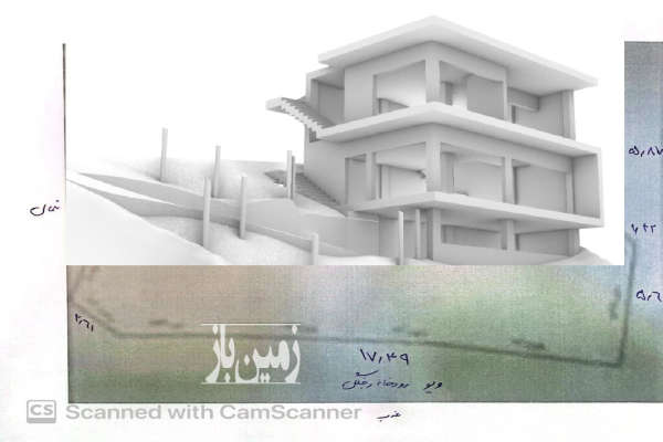 باغچه و زمین داخل بافت دارای نقشه ساخت و مشاعات سرسبز-3