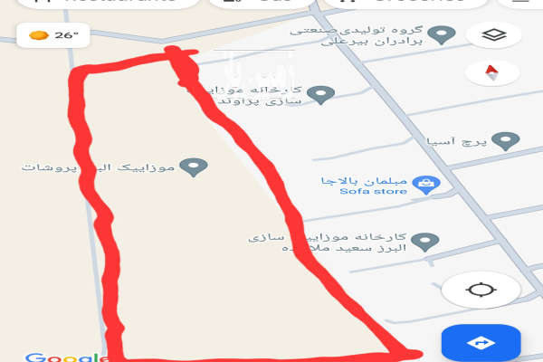 ۹ هکتار زمین صنعتی شهرک موزایک سازان شریف آباد-4