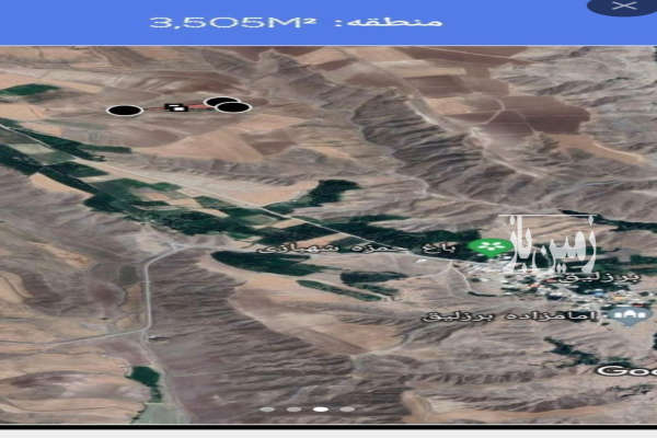 زمین زراعی و باغ روستای برزلیق با سند رسمی ۳۲۷۳ متر-2