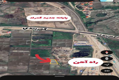 زمین زراعی ۱۸۶۱ متر در خشکه دهنه سند شش دانگ