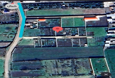 زمین در موقعیت مکانی خیلی خوب انتهای قائم