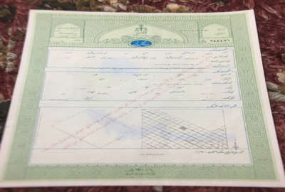 زمین باغی زراعی باسندتک برگ جنب اتوبان قزوین/زنجان