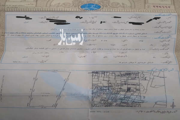 زمین مسکونی کاشمر خیابان شبنم ۱۵۳ متر-1