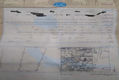 زمین مسکونی کاشمر خیابان شبنم ۱۵۳ متر