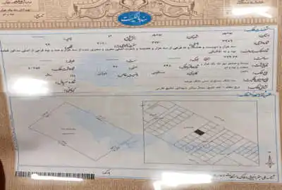 زمین مسکونی ۳۷۴ متری در گذر ۵۲ متری پشت نیایش