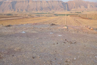 زمین ۷۵۰۰ متر بعد از روستایی زرانگوش لب جاده
