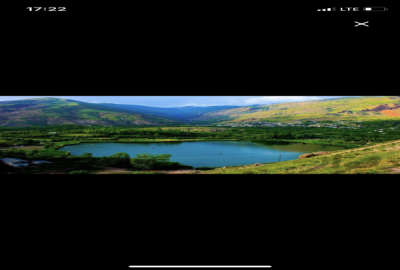 زمین بر جاده اصلی الموت روستای وربن ۱۲۰۰ متری