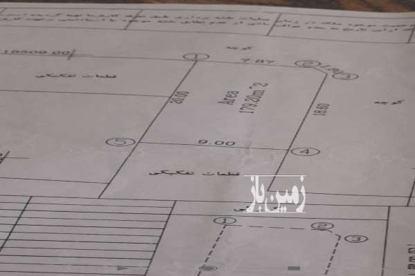 زمین مسکونی شهری در حاجی آباد لاهیجان ۱۷۹ متر دوبر-1