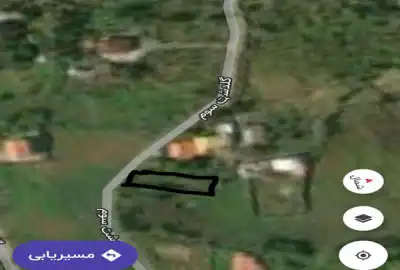 زمین در سنگر دهبنه از اتوبان رشت قزوین ۵۰۰ متر فاصله