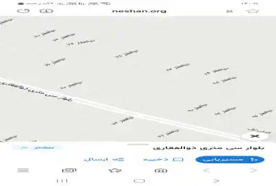 یک قطعه زمین در آبادان با کلیه امتیازات آب و برق و گاز و تلفن و آسفالت