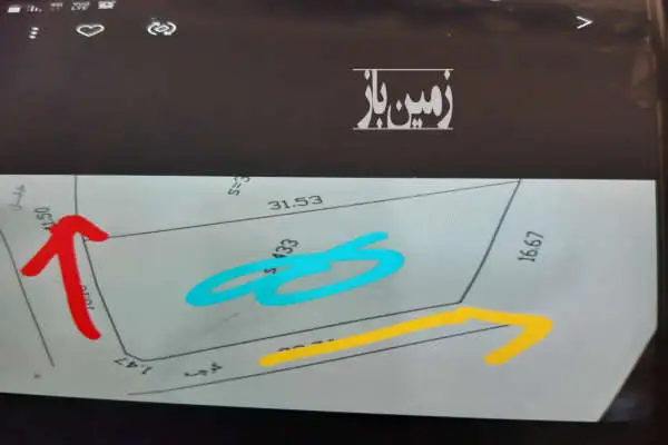 زمین ۴۳۳ متر روی تپه با ویو عالی کنار خیابان اصلی دونبش - تصویر 4