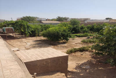 خونه و باغ ۱۰۰۰ متر زمین آب برق گاز روستای دمزآباد