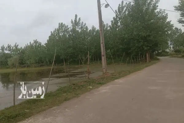 زمین باغی در روستاهای خمام بر اسفالت با نسق رسمی - تصویر 2